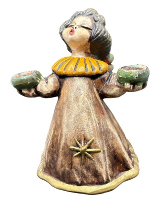 Auktion 366<br>Bozener Kerzenengel, orig. Etikett, H-16 cm, B-14,5 cm [1]