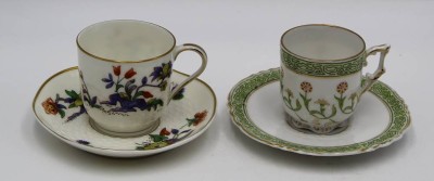 Auktion 366<br>2x Moccatassen, 1x Limoges [1]