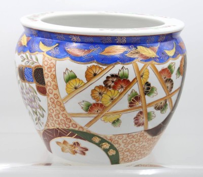 Auktion 366<br>Fishbowl, wohl Japan, 50/60er Jahre, H-25cm D-31cm [1]