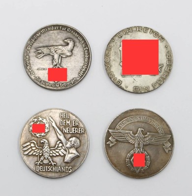 Auktion 366<br>4x wohl Repliken div. Medaillen aus der Zeit des 3. Reiches [1]