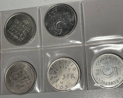 Auktion 366<br>5x 5 Franken, Schweiz [1]