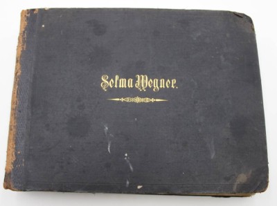 Auktion 366<br>altes Album mit eingeklebten Liebig-Sammelbildern, versch. Serien, Alters-u. Gebrauchsspuren [1]