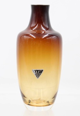 Auktion 366<br>Vase, bernsteinfarben, Etikett 