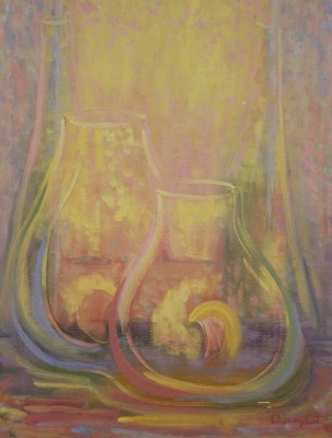 Auktion 366<br>Olga Jurgszat, Vitalität betitelt, Öl/Leinwand, gerahmt, RG 76,5 x 64,5cm [1]