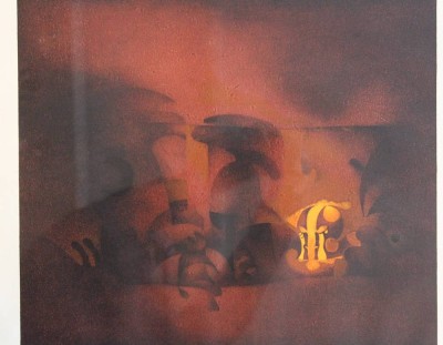 Auktion 366<br>Jens PETERSEN (1938) , Zerzunische Sphinx, Lithographie, Nr. 2/18, gerahmt/Glas, RG 51 x 80cm [1]