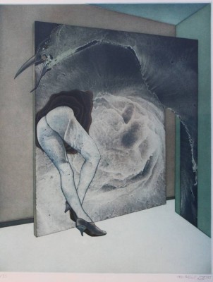 Auktion 366<br>Ebrahim EHRARI (1938), Farbradierung, Nr. 10/35, gerahmt/Glas, RG 71 x 58cm [1]