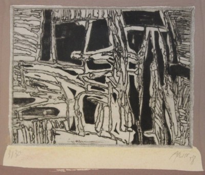 Auktion 366<br>unleserlsigniert Radierung, Nr. 3/30, datiert ´83, gerahmt/Glas, RG 50 x 41cm [1]