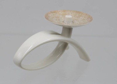 Auktion 366<br>Hutschenreuther-Leuchter, 50/60er Jahre, ca. H-7cm L-15,5cm [1]