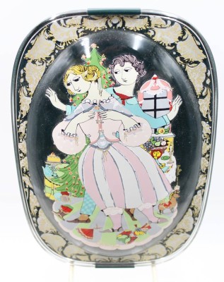 Auktion 374<br>Sammelteller in Glas, Rosenthal studio-linie, Der Nussknacker, Wiinblad, ca. 21,5 x 15cm [1]
