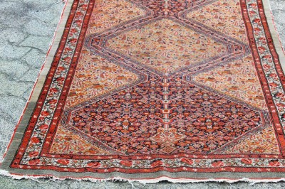 Auktion 366<br>antiker dünner Orientteppich, 200x9128 cm, Altersspuren [1]