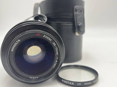Auktion 366<br>MINOLTA Objektiv, ZOOM-AF, 35-70mm, 1: 4, In Tasche, Funktion nicht geprüft, Alters & Gebrauchsspuren [1]