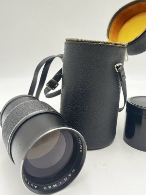 Auktion 366<br>HANIMAR Objektiv, Auto, 1:3.5, f=200mm, In Tasche, Funktion nicht geprüft, Alters & Gebrauchsspuren [1]