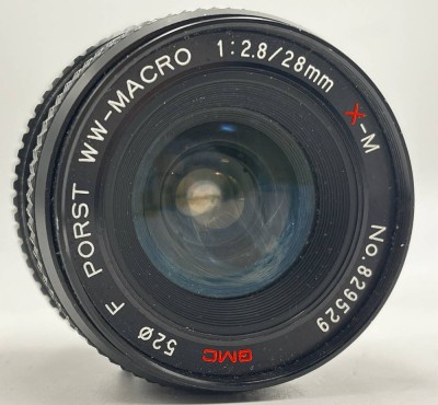 Auktion 366<br>GMC Objektiv, F- PORST, WW-Macro, 1:2.8/28mm, X-M, Ohne Tasche, Funktion nicht geprüft, Alters & Gebrauchsspuren [1]