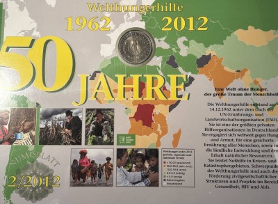 Auktion 366<br>10 Euro Numisbrief Welthungerhilfe 2012, in Display [1]