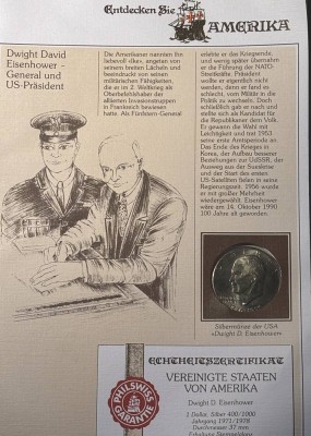 Auktion 366<br>Silberdollar Liberty Eisenhower 1976 in Beschreibung [1]