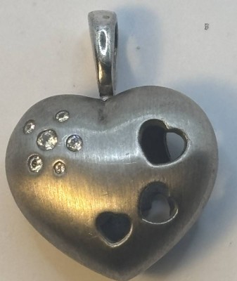 Auktion 366<br>Herzanhänger, Silber-925- 