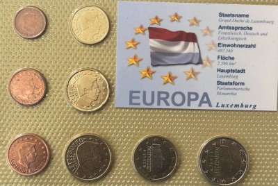 Auktion 366<br>Euro Münzsatz 2003 in Blister, Luxemburg [1]