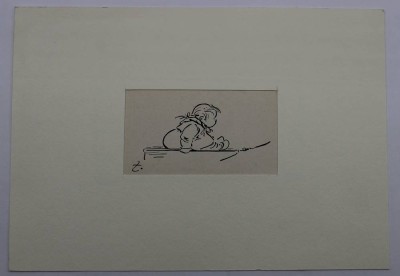 Auktion 366<br>Heinrich Zille (1858-1929), Lithografie auf Papier, in Passepartout, ungerahmt, BG 15,5 x 22cm [1]