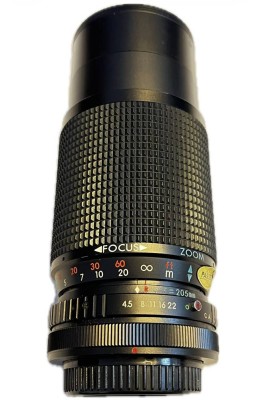 Auktion 366<br>PANAGOR-E PMC Objektiv, Auto Zoom. 1:4.5, 80-205mm, Funktion nicht geprüft, Alters & Gebrauchsspuren [1]