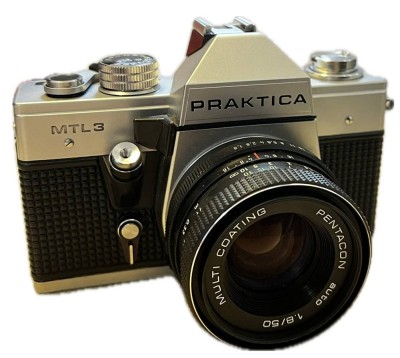 Auktion 366<br>PRAKTICA MTL3 Kamera, inkl. Multi Coated Objektiv von PENTACON, 1.8/50, Funktion nicht geprüft, Alters & Gebrauchsspuren [1]