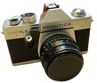 Auktion 366<br>PRAKTICA SUPER TL 3 Kamera, inkl. Objektiv, Funktion nicht geprüft, Alters & Gebrauchsspuren [1]