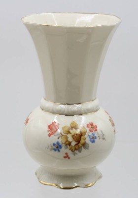Auktion 366<br>Vase, Carstens, 30/40er Jahre, Blumendekor, ca. H-16,5cm [1]