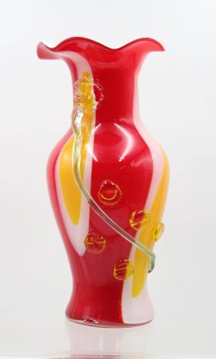 Auktion 374<br>Kunstglas-Vase, wohl Tschechien, ca. H-29,5cm [1]