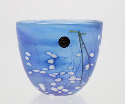 Auktion 366<br>Kunstglasschale, Phoenician Malta, ca. H-9,8cm D-11,5cm [1]