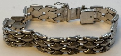 Auktion 366<br>Silber Armband-835-, Sicherheitsacht, L-20 cm, 25 gr. [1]