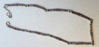 Auktion 366<br>Bicolor Silberkettchen-925-, L-26 cm, 2,3 gr. [1]