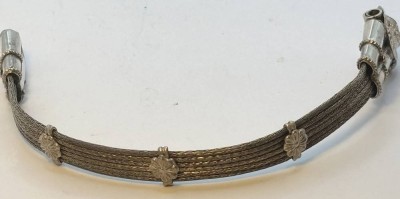 Auktion 366<br>Silber-Armband mit Aztekenkopf, Stift fehlt, L-20 cm, Silber geprüft, 28,4 gr [1]