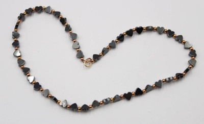 Auktion 366<br>Halskette, herzförmige Hämatite, ca. L-40cm [1]