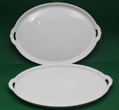 Auktion 366<br>2x grosse, schwere Fleischplatten 