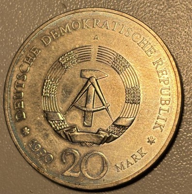 Auktion 366<br>20 Mark DDR Sondermünze 1990, Berlin [1]