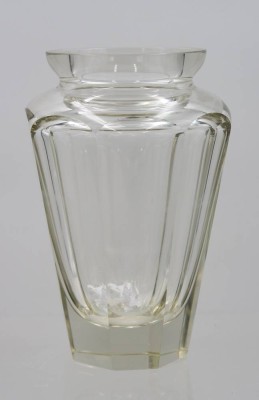 Auktion 366<br>Moser Eternity Vase, farbloses Glas,  guter Zustand, H-19cm [1]
