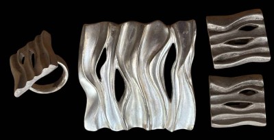 Auktion 366<br>Designer Silberset-925- 