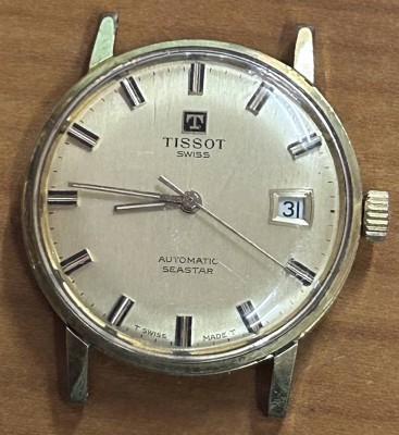 Auktion 366<br>Tissot Seastar Automatic Uhr, 0hne Band, optisch gut erhalten, Werk steht (Krone schwergängig beim Zeiger-Stellen?) [1]