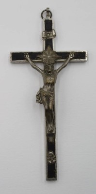 Auktion 366<br>schönes Kruzifix, älter, Feldgeistlicher?, ca. 20 x 9cm [1]