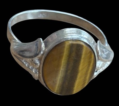 Auktion 366<br>Silberring-830- mit Tigerauge, RG 68, 3,6 gr [1]