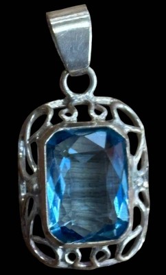 Auktion 366<br>Silber-Anhänger mit blauen Stein, H-3,3 cm, 4,7 gr [1]