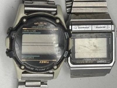 Auktion 366<br>2x Digital-Armbanduhren Casio und Timex, Quartz, nicht überprüft [1]
