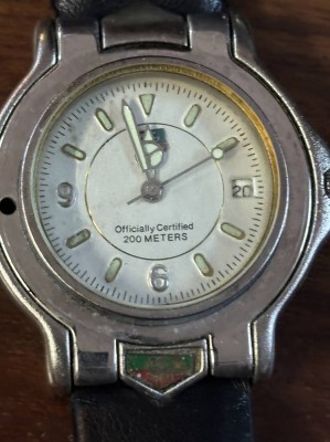 Auktion 366<br>vintage Tag Heuer Armbanduhr, Chronometer, Werk steht, Tragespuren [1]