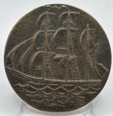 Auktion 366<br>Bronzemedaille der IHK Flensburg, D-7 cm, 180 gr [1]