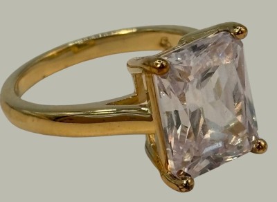 Auktion 366<br>Silberring-925-, vergoldet, helllila  Stein,RG 57,  5,7 gr, [1]