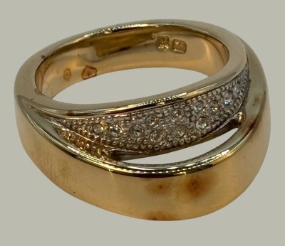 Auktion 366<br>Pierre Lang Ring, goldfarben, klare Steine, RG 63, 10,4 gr [1]