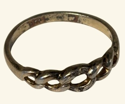 Auktion 366<br>Silberring-925-, RG 56, ohne Steine, 1,7 gr [1]