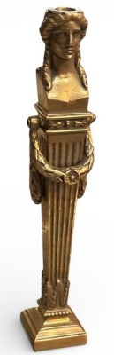 Auktion 366<br>Empire Bronzefigur, wohl Rest Kerzenhalter?, H-21 cm [1]