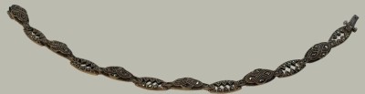 Auktion 366<br>Silber-925- Armband mit Markasiten, L-ca. 20 cm, 14,3 gr. [1]