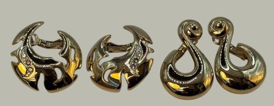 Auktion 366<br>2 Paar gr. Ohrstecker 