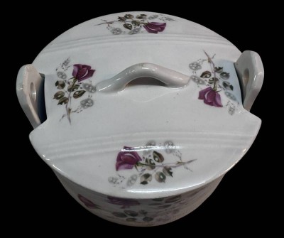 Auktion 367<br>Henkeldose, undeutl. gemarkt, Tschechoslowakei, , H-9 cm, D-14 cm [1]